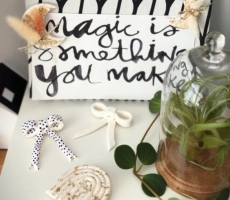 Projet diy aimants fleurs sechees